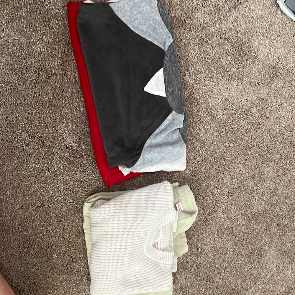 Kids Gray and Red Sweater